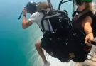 BREAKING NEWS MAN FALL FROM PARACHUTE